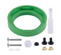 Kit di accoppiamento da serbatoio WC a vaschetta con guarnizione da 7,6 cm, bulloni in ottone e anelli di bloccaggio per tenuta ermetica, compatibile con WC standard a due pezzi