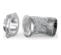 Kit di accoppiamento magnetico per asciugatrice con meccanismo di auto-allineamento, tubo in alluminio da 10,2 cm con anello di tenuta ermetico per un flusso d'aria efficiente, completo di montaggio a