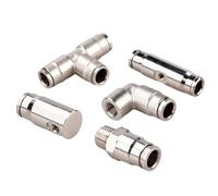 Kit di accoppiamento per ugello nebulizzatore in , a innesto rapido con gomito, raccordo a T, connettori dritti per il raffreddamento di serre, irrigazione da giardino, sistemi di