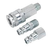 Kit Di Accoppiamento Per Utensili Pneumatici Sealey 1/4" BSP Alta Portata ACH60