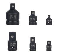 Kit di adattatori per presa a impatto resistente, 6 pezzi, con custodia per chiavi di conversione di dimensioni chiavi a bussola riduttore, chiavi per impatti, adattatori