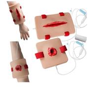 Kit di addestramento for la medicazione delle ferite, simulatore 2 pezzi for e laccio emostatico, modelli for for il controllo emorragie, design indossabile, materiale in silicone,