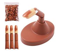 Kit di addestramento per unghie, riutilizzabile, flessibile, con supporto, per esercitarsi con manicure, per applicare gel acrilico e nail art