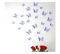 Kit di adesivi 12 3D farfalle lavanda