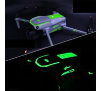 Kit di adesivi decorativi luminosi per DJI Air 3s, impermeabile, decalcomania adesiva fai da te, accessorio per drone e controller DJI Air 3s, pellicola protettiva antigraffio (verde erba)