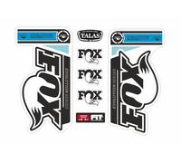 Kit di adesivi di ricambio per forcella/sospensione compatibili con Fox Talas Evolution Series Factory Set adesivi blu (lucido)