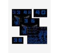 Kit di adesivi fox racing shox per forcelle e ammortizzatori blu