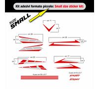 Kit di adesivi per carena scooter grafiche generiche per cupolino fianchetti ecc
