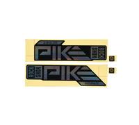 Rockshox Pike Ultimate 27/29 High Gloss Black 2023+ Decals Kit Argento Gloss Rainbow Foil