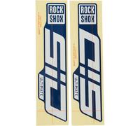 Rockshox Sid 35 Mm Ultimate 29´´ D1+ 2024+ Decals Kit Argento Gloss Blue Foil