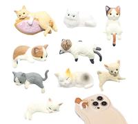 Kit di adesivi per valigetta del telefono, per telefono PETTE, graziosa custodia per telefono 3D, look curioso, decorazione creativa, curativo, per laptop