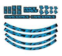 Kit di adesivi Race Face - large Bleu