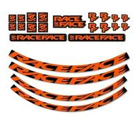 Race Face Next Sl Turbine Sl Arc Carbon 26 Arc Offset 25 Stickers Arancione,Nero