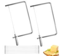 Kit di affettatrice per formaggio in acciaio inossidabile con blocco di marmo e ferramenta per montaggio fai da te del tagliere per formaggio