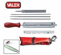 KIT DI AFFILATURA X CATENA MOTOSEGA CON CUSTODIA X PASSO 1/4"-3/8"-325" "VALEX"