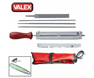 KIT DI AFFILATURA X CATENA MOTOSEGA CON CUSTODIA X PASSO 1/4"-3/8"-325" "VALEX"