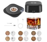 Kit di affumicatore per Whisky in legno di lusso con trucioli di legno naturali, bevande, borbone, bistecca, pesce e formaggio, cibo e bevande infusi di fumo, regalo per marito, padre, uomini