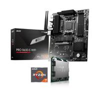 Kit di aggiornamento Bundle Ryzen 7 7800X3D 8X 4.2 GHz, MSI PRO B650-S WiFi scheda madre, be Quiet! Dark Rock 4 (completamente assemblato con aggiornamento Bios e controllo funzionalità)