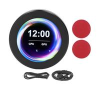 Kit di Aggiornamento dello Schermo del Display AIO, Display LCD IPS Rotondo da 2,1 Pollici, Controllo della Temperatura in Tempo Reale, Oscuramento Continuo, Rotazione a 360°,