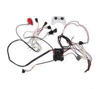 Kit di aggiornamento di cablaggio 24 V, 2,4 G, per auto elettriche, convertitore da 12 V a 24 V, con telecomando e controller, sistema fai da te per veicoli giocattolo 2WD/4WD, nero