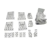 Kit di aggiornamento for parti di supporto in lega di alluminio completamente lavorate a CNC for il carro cingolato for tartarughe Fun-ssor for Ze-roG for stampante 3D Mer-cury one(With screws pins 6m
