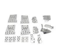 Kit di aggiornamento for parti di supporto in lega di alluminio completamente lavorate a CNC for il carro cingolato for tartarughe Fun-ssor for Ze-roG for stampante 3D Mer-cury one(With screws pins 9m