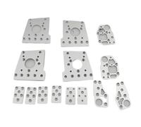 Kit di aggiornamento for parti di supporto in lega di alluminio completamente lavorate a CNC for il carro cingolato for tartarughe Fun-ssor for Ze-roG for stampante 3D Mer-cury one(Only plate 9mm)