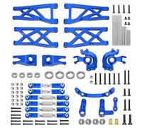 Kit di aggiornamento in Alluminio for AR-RMA Senton 3S 4S BLX Supporti for mozzo con Bracci ad A Anteriori e Posteriori Aste di Collegamento dello sterzo 7 Pezzi Rosso/Blu ```(HFLRC-SNT-7KIT-BLACK)