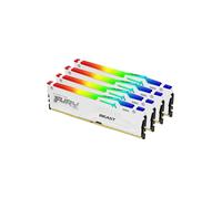 Kingston Technology FURY 128 GB 5600 MT/s DDR5 CL40 DIMM (Kit da 4 moduli) Beast White RGB XMP