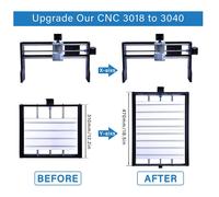 Kit di Aggiornamento per Incisore CNC 3018 Aggiornamento da 3018 un 3040 per L'Aggiornamento 'Asse X e L'Estensione 'Asse Y