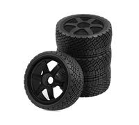 Kit di Aggiornamento per Mozzo e Pneumatici da 17 mm per Auto RC per Auto da Rally WRC1/7/8 per CitroenC3 RC Accessori per Auto, Nero