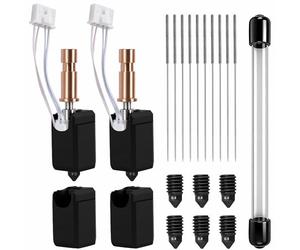 Kit di aggiornamento per stampante 3D in ceramica, 0,4 mm, per Kobra S1 Combo, Cobra S1 Combo Kit con 2 estremità calde aggiornate, 6 nodi in acciaio rigido, 0,4 mm, 2 calzini in silicone e aghi per