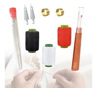 Kit di aghi da cucito in acciaio con cruna grande, aghi in acciaio inossidabile per cucito a mano, kit di aghi da cucito e trapuntatura fatti a mano sottili per la casa, fai da te 34Pcs