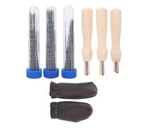 Kit di Aghi per Infeltrimento Forniture in Feltro di Lana per Principianti con Tre Dimensioni, Impugnatura Ergonomica, Materiali Durevoli