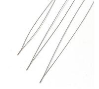 Kit di aghi per perline, 10 misure e perline a forma di occhio grande + 6 misure, lunghe dritte, torsioni e flessibili, per la creazione di gioielli, artigianato e perline fai da te, con tubo di