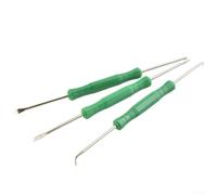 Kit di aiuto dissaldante 6 pezzi strumenti di riparazione PCB kit di saldatura elettronica pulizia circuito strumenti ausiliari saldatura acciaio al carbonio verde