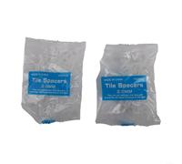Kit di aiuto per la posa di piastrelle, distanziatori trasversali per livellare piastrelle in ceramica, pietra, pavimento, parete, 1,5 mm (2,0 mm)