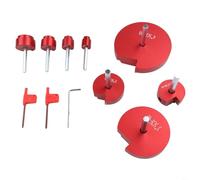 Kit di alesatori per tubi in lega di alluminio PVC, 8 pezzi, con inserto quadrato in carburo per la rimozione di tubi rotti, punte da trapano per 1/2-4 pollici CPVC ABS montaggio Saver Tool Set