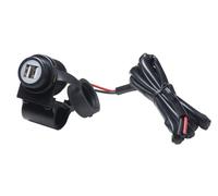 KIT DI ALIMENTAZIONE DA MANUBRIO TUBOLARE PER MOTO CON DOPPIA PRESA USB