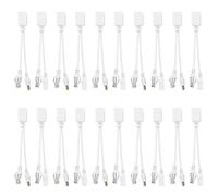 Kit Di Alimentazione Iniettore Poe,Adattatore Ethernet Wireless,Adattatore Poe Iniettore Splitter, 10 Paia Ip Camera Poe Rj45 Cavo Adattatore Power Over Ethernet Iniettore + Splitter Dc 12 V