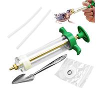 Kit di alimentazione per uccellini da 50 ml, siringa con tubo e cucchiai, dispositivo manuale con scala e vite di posizionamento per uccelli malati