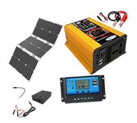 Kit di alimentazione solare da 6000 W con pannello solare da 60 W, regolatore di tensione doppio e display a LED for campeggio all'aperto e backup di emergenza(110V)