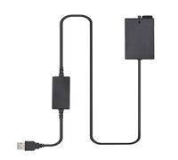 Kit di alimentazione USB DR-E8, adattatore CA, accoppiatore CC, batteria fittizia, ingresso USB per Canon Rebel T3i T4i T5i 550D 600D 650D 700D