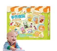 Kit di alimenti fai da te - Set di produzione di alimenti in miniatura realistici, kit da cucina | Kit di arte alimentare divertente fai da te giocattolo alimentare