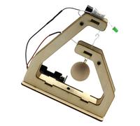 Kit di Allarme Sismico Fai da Te con Sensore di Vibrazioni | Set Scientifico in Legno e Componenti Elettronici, Montaggio senza Saldatura, per Aula Stem e Famiglie