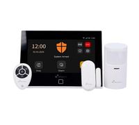 Nivian Sistema di Allarme WiFi + GSM con Schermo Touch - Kit Antifurto Wireless per Casa o Ufficio - Comunicazione WiFi + 4G GSM, Notifiche SMS e Chiamate, App Tuya