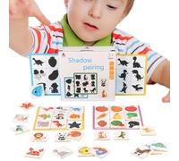 Kit Di Allenamento Per La Percezione Visiva - Puzzle Cognitivo Per Bambini, Scheda Di Identificazione Della Silhouette, Accessorio Per L'apprendimento Interattivo | Gioco Di Sviluppo Precoce Per La Cl