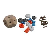 Kit di allenamento per tastiera in legno fatto a mano, blocco portatile per arrampicata con supporti colorati, per allenare la forza delle dita fai da te, regalo unico per migliorare la presa e le
