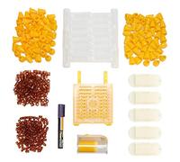 Kit di allevamento di Mtlavishness per l'apicoltura Set di plastica per l'allevamento di api con e la bottiglia di marcatura Robusti accessori per strumenti di apicoltore per la