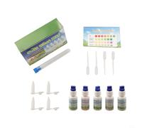 Kit di analisi del suolo, soluzione di misurazione del pH NPK 10ml liquido di prova del grado di laboratorio con tabella dei colori per il monitoraggio della fertilità delle piante da giardino
